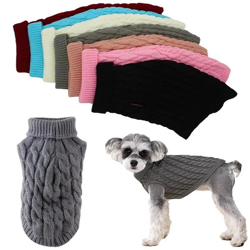 Cozy knit dog - knit, winter